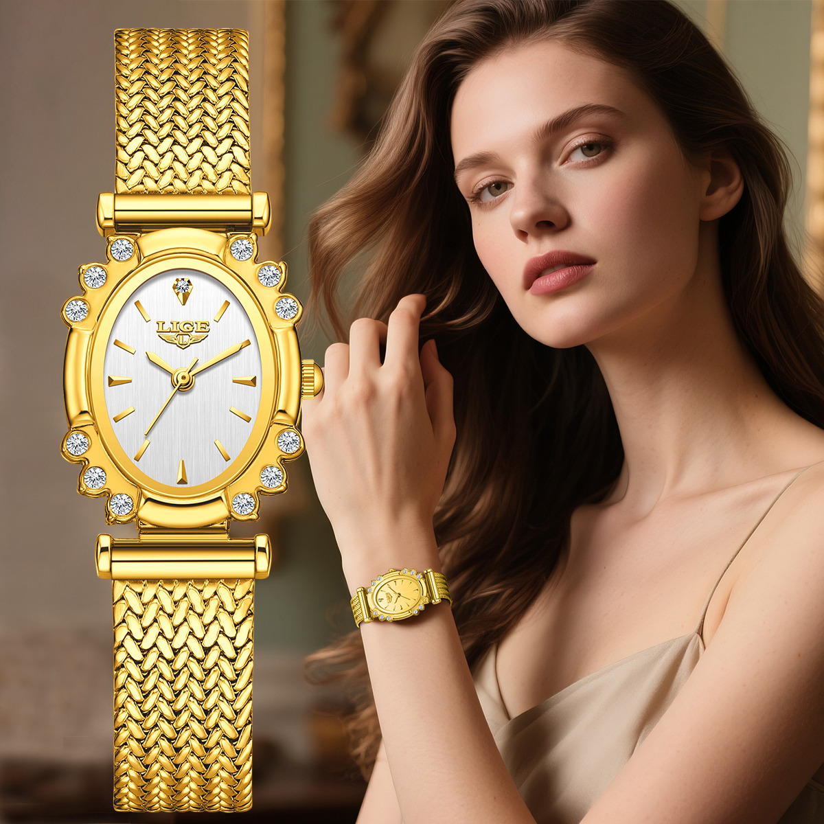 Women'S Fashion Quartz Watch - LIGE 2026 Luxury Women Watches Fashion