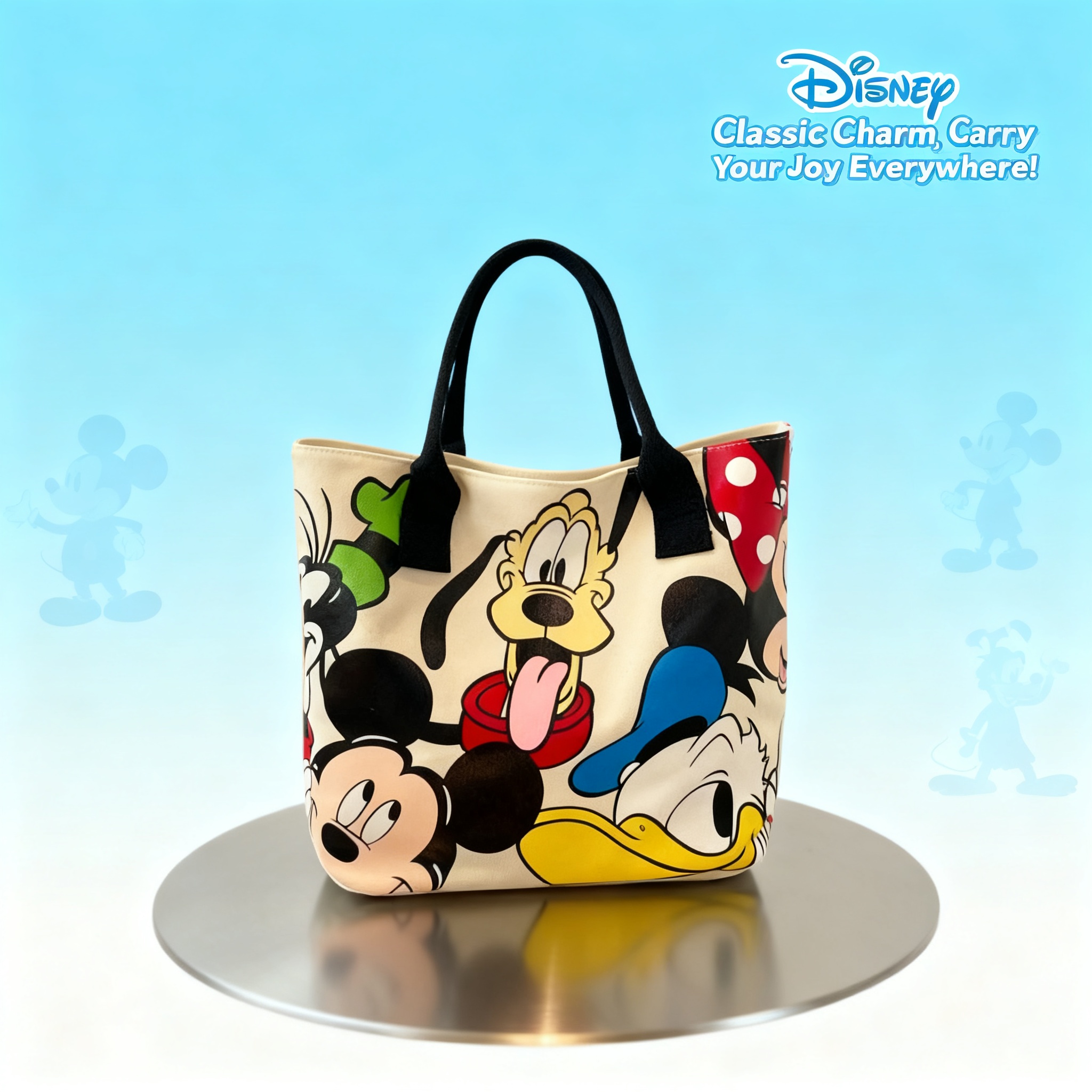 Women Fashion Handbags - Disney Mickey Mouse Minnie Large Capacity