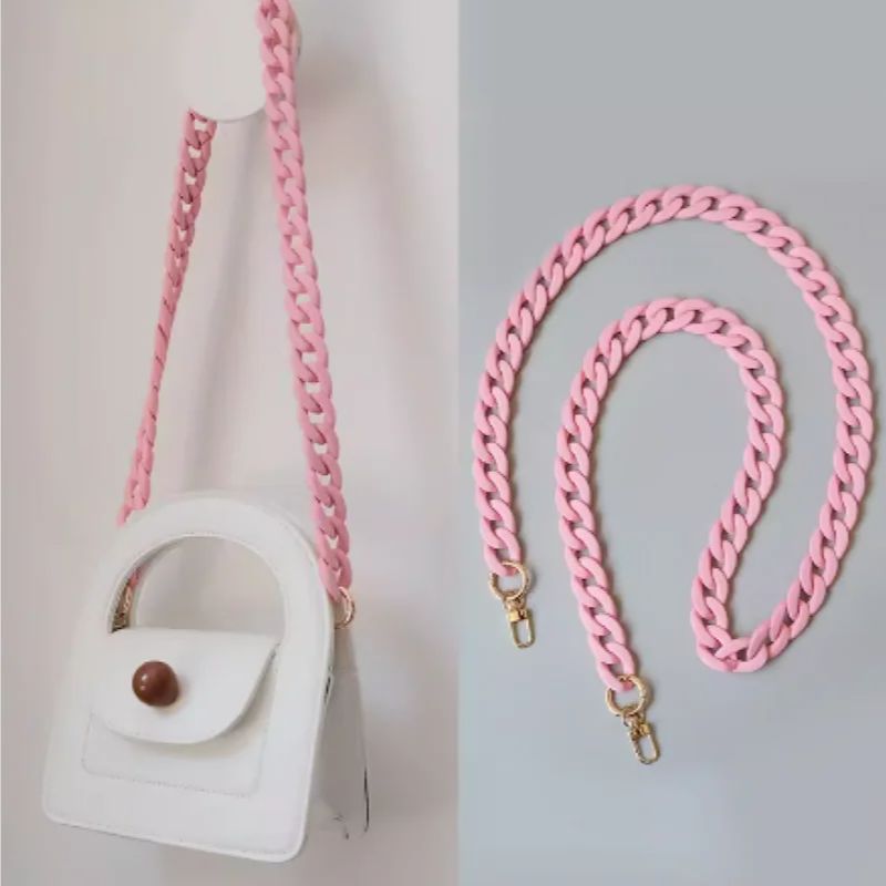 Women Fashion Handbags - New Trend Acrylic Iridescent Chunky Chain
