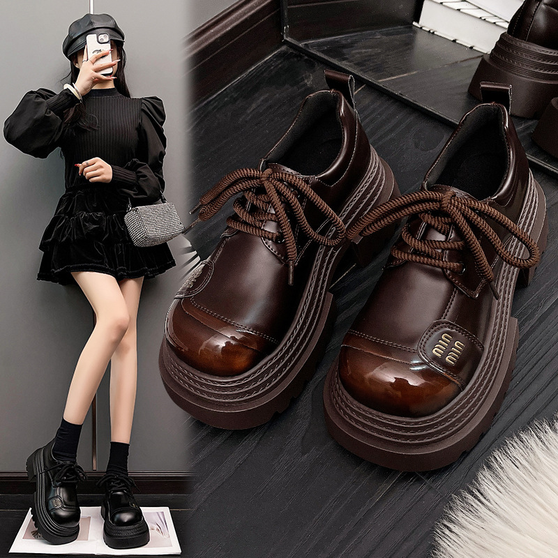 Women'S Fashion Spring 2025 - Women's single shoes thick soled height