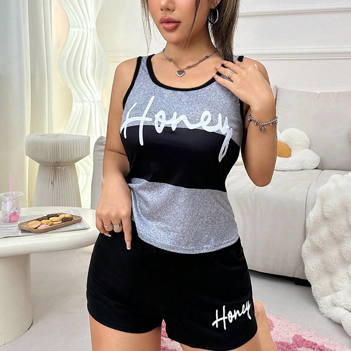 Crop Top Women - Summer Women Pajamas Shorts High Waist