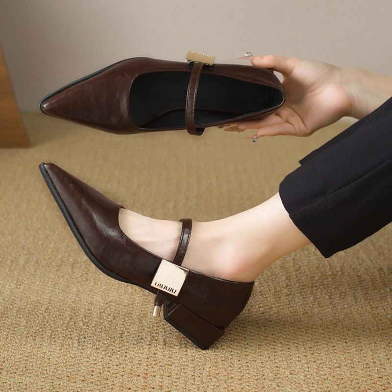 2025 Retro Style Thick Heel Wo - Women'S Fashion Spring 2025 recensie en prijs