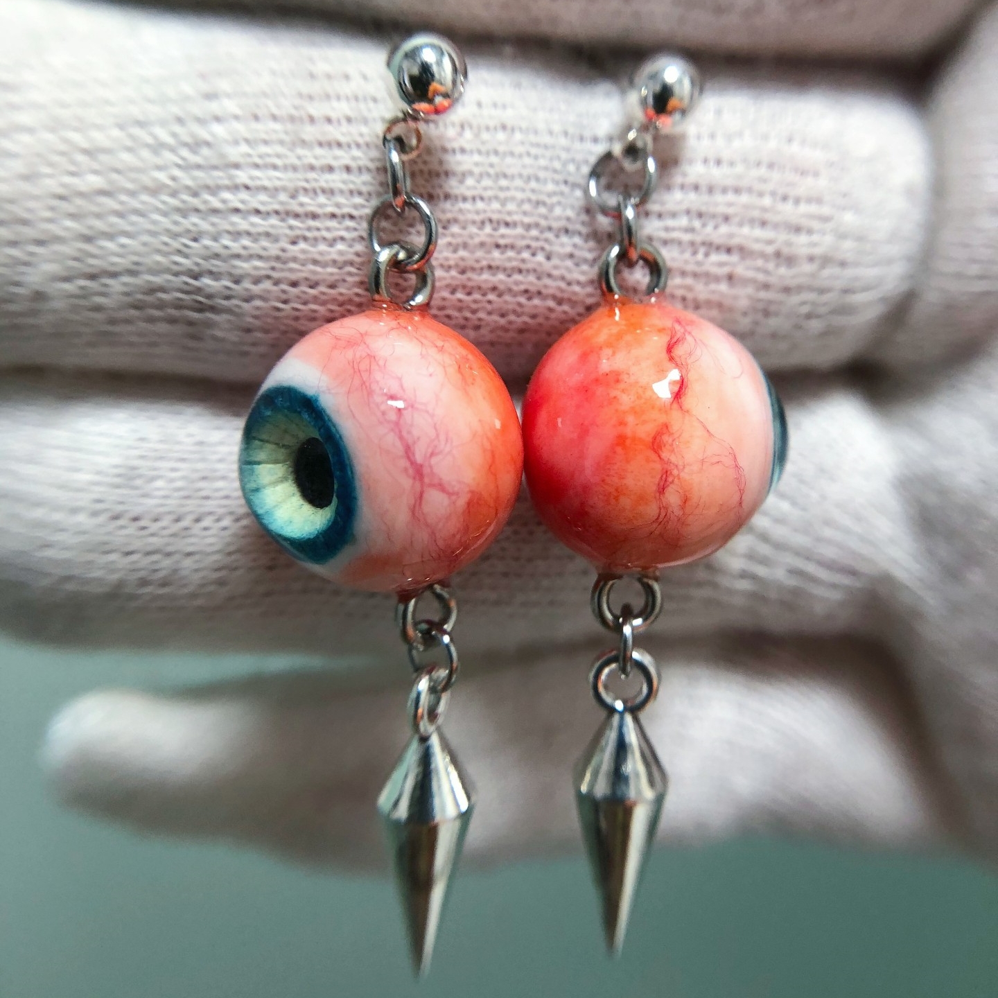 3160 Moss Green Eye Ball Hoop  - Women'S Fashion Edgy recensie en prijs