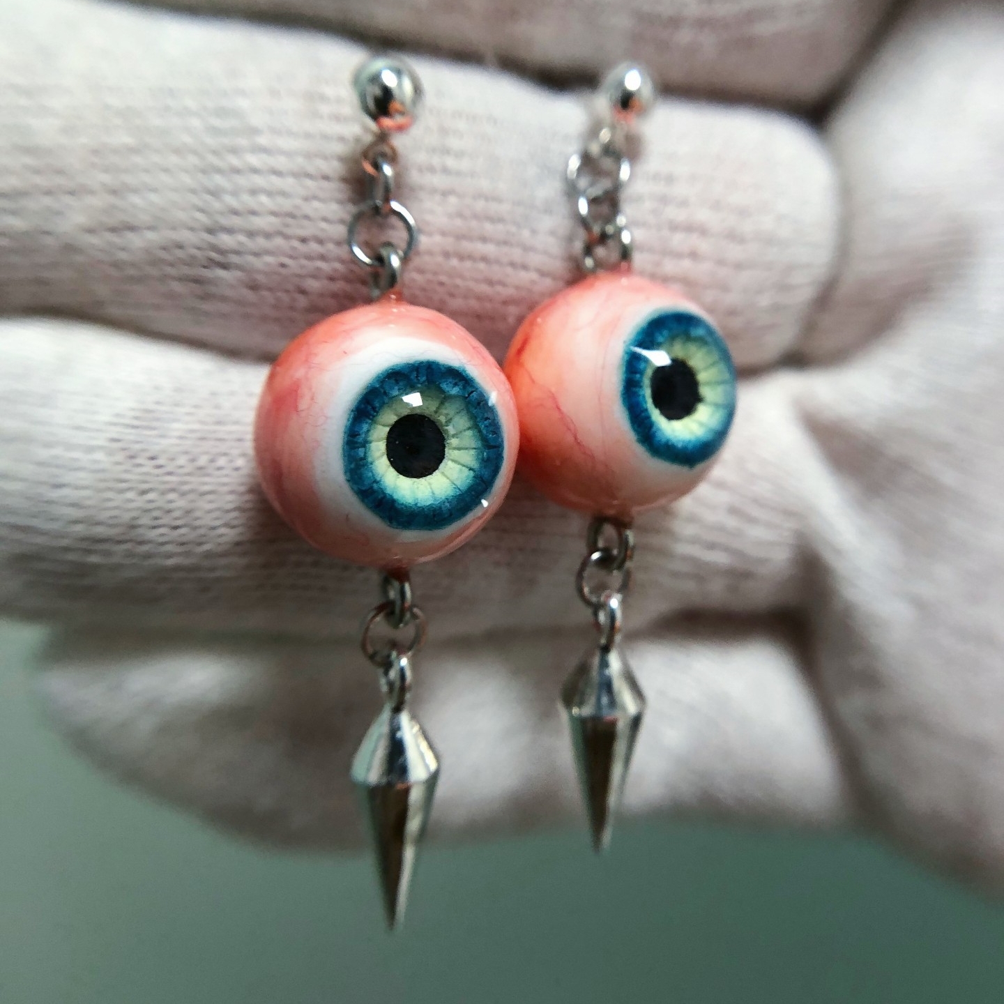 3160 Moss Green Eye Ball Hoop  - Women'S Fashion Edgy recensie en prijs