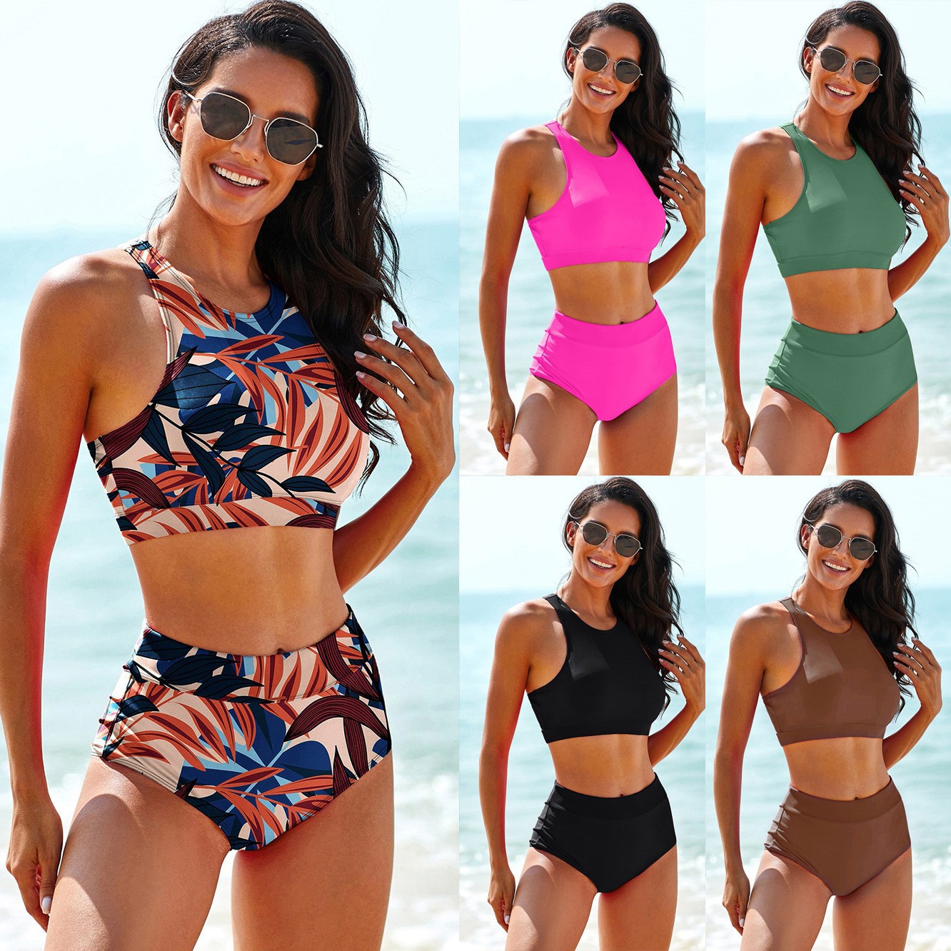 Woman Swimsuits Solid Color Ta - Crop Top Women recensie en prijs