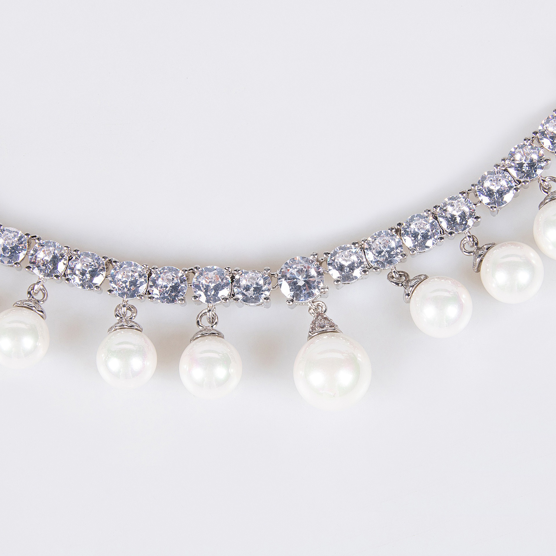 Fashion Pearls Zirconia Neckla - Women Fashion Uae recensie en prijs