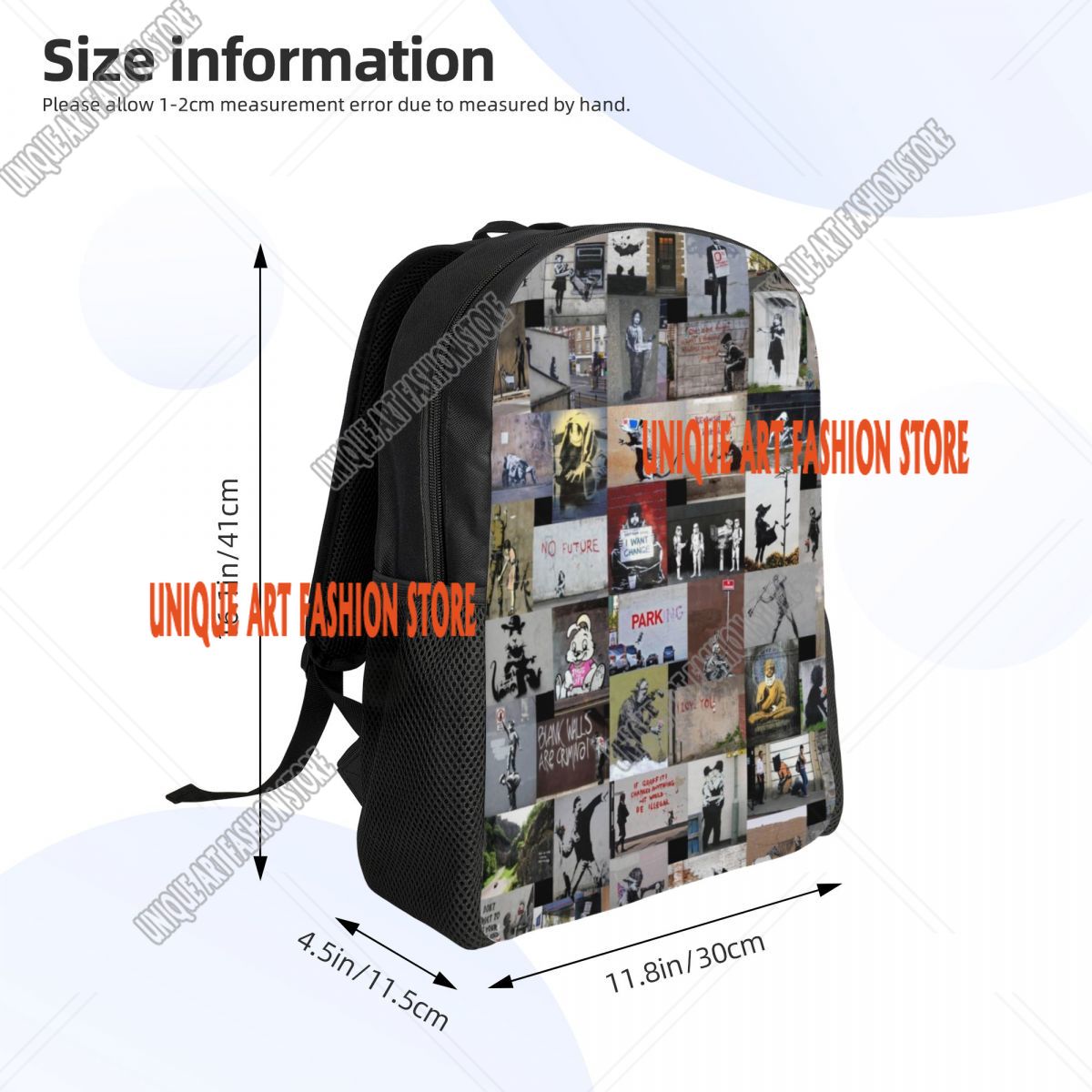 Graffiti Laptop Backpack Men W - Women'S Fashion London recensie en prijs