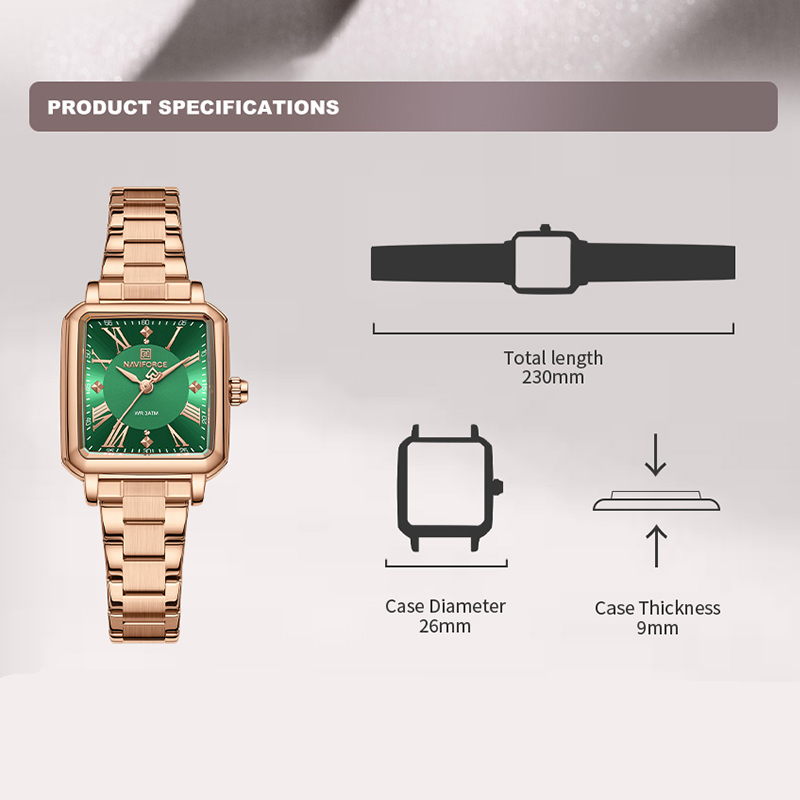 NAVIFORCE New Original Luxury  - Women'S Fashion Quartz Watch recensie en prijs