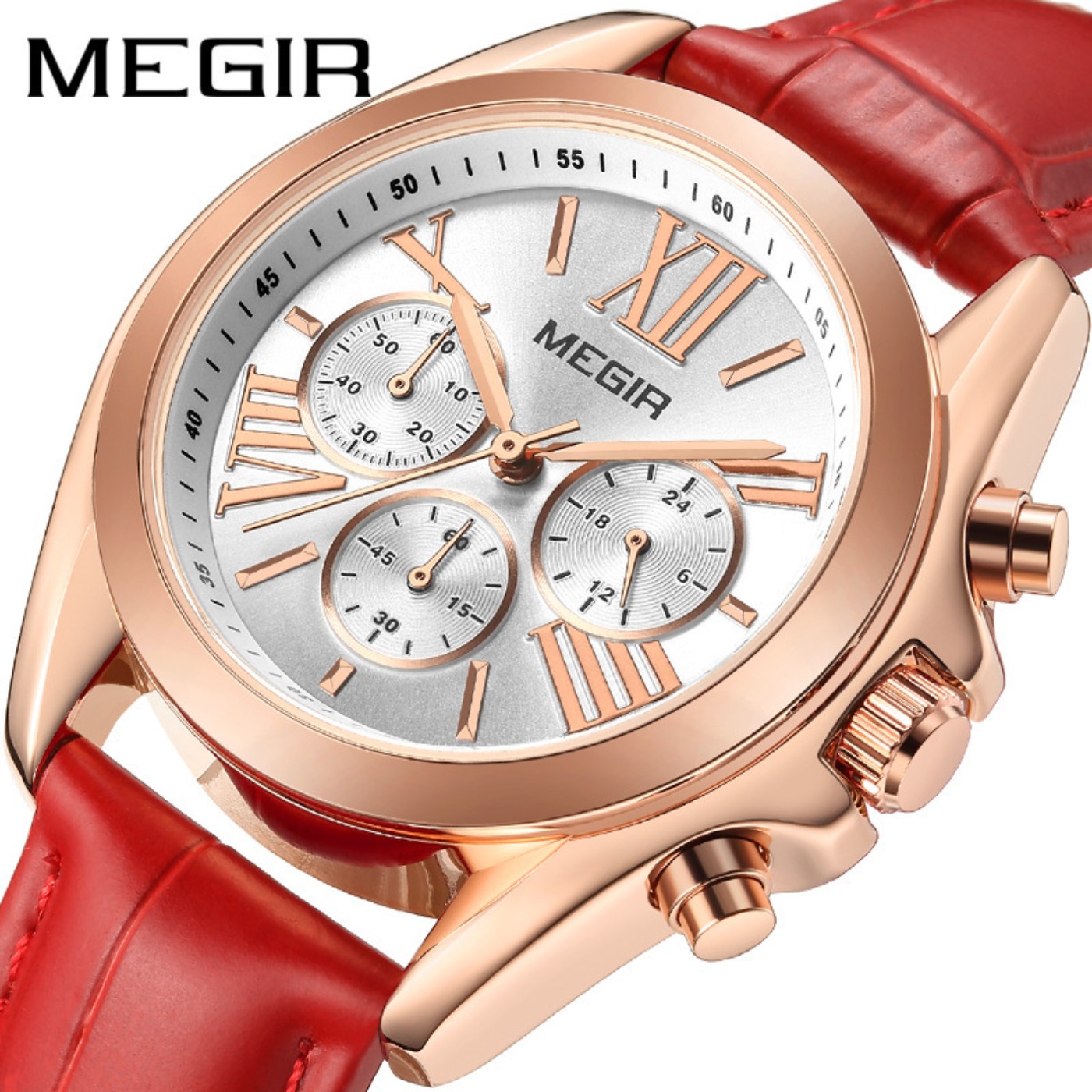 MEGIR New Luxury Leather Watch - Women'S Fashion Quartz Watch recensie en prijs
