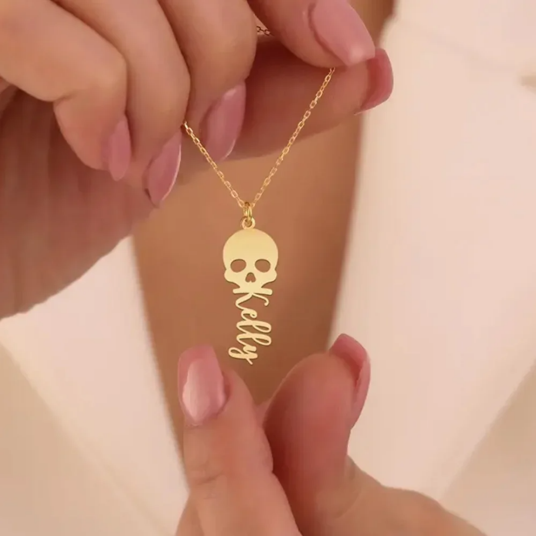 Custom Skull Necklace Personal - Women'S Fashion Edgy recensie en prijs