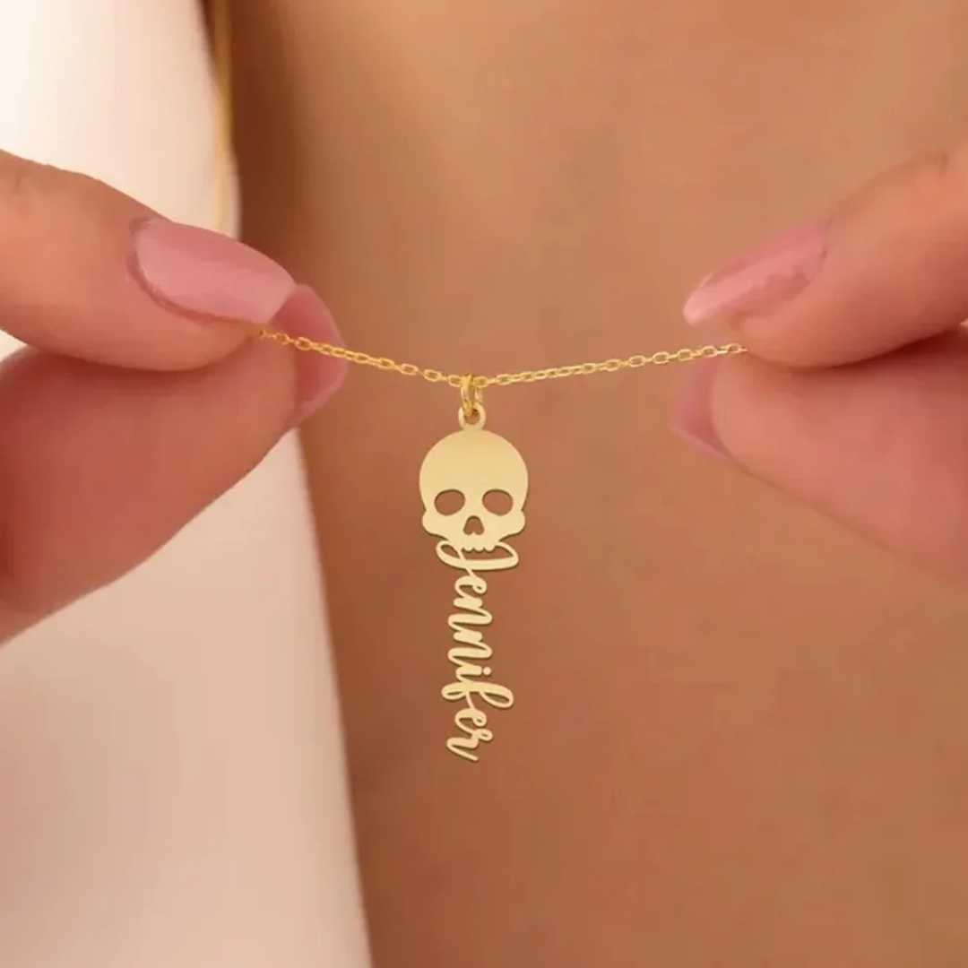 Custom Skull Necklace Personal - Women'S Fashion Edgy recensie en prijs