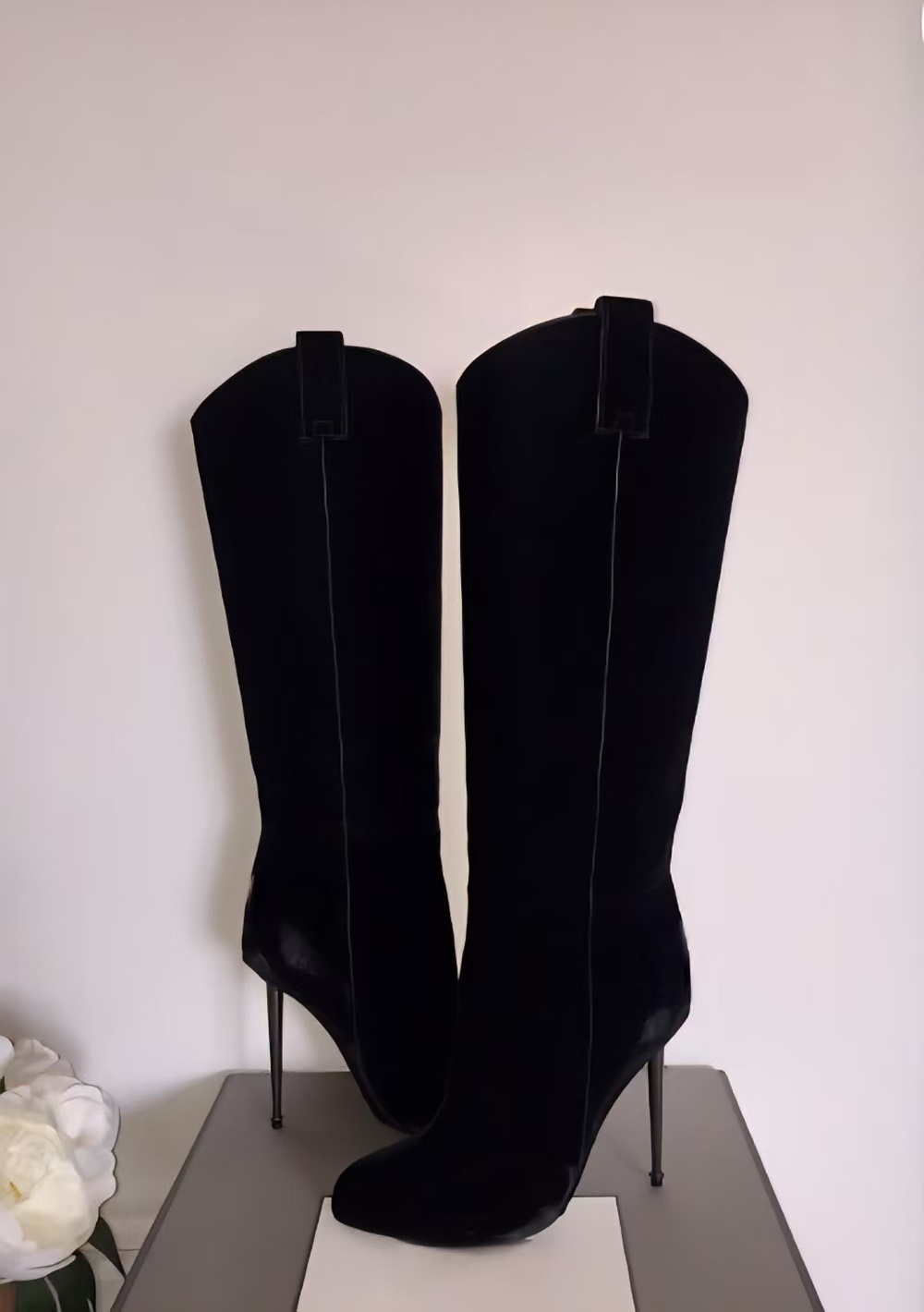 Fashion Women Black Velvet Kne - Women'S Fashion Edgy recensie en prijs