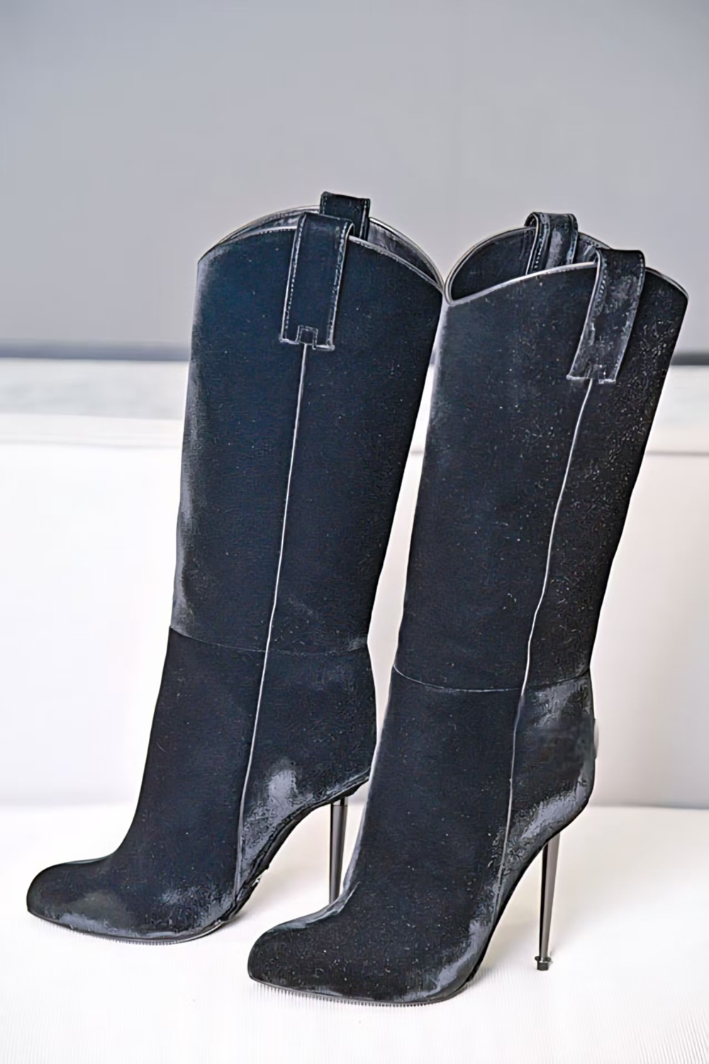 Fashion Women Black Velvet Kne - Women'S Fashion Edgy recensie en prijs
