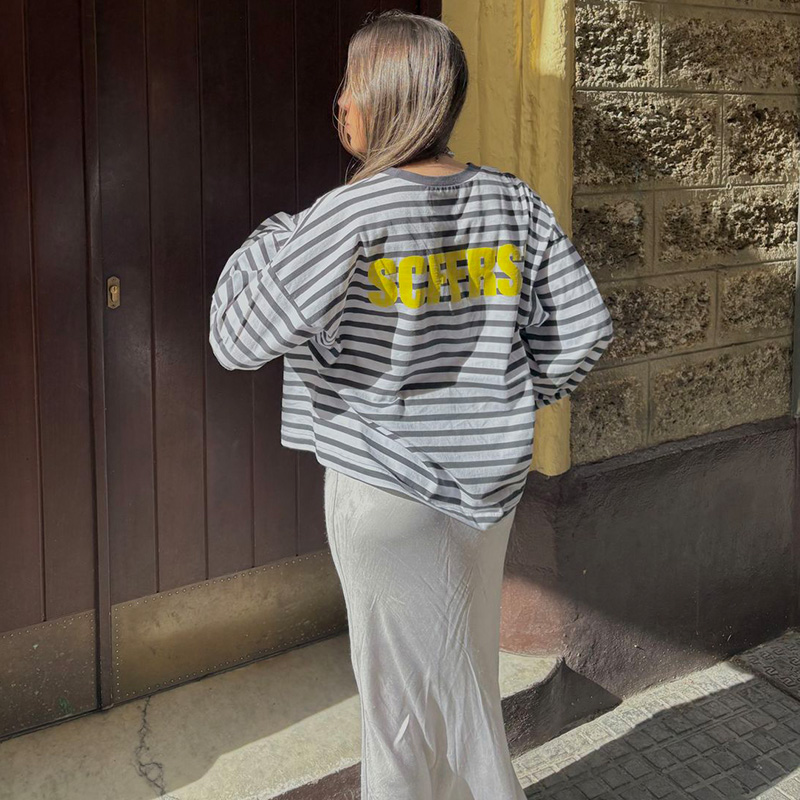 SCFFRS Striped Sweatshirt Tops - Trend Women Fashion recensie en prijs