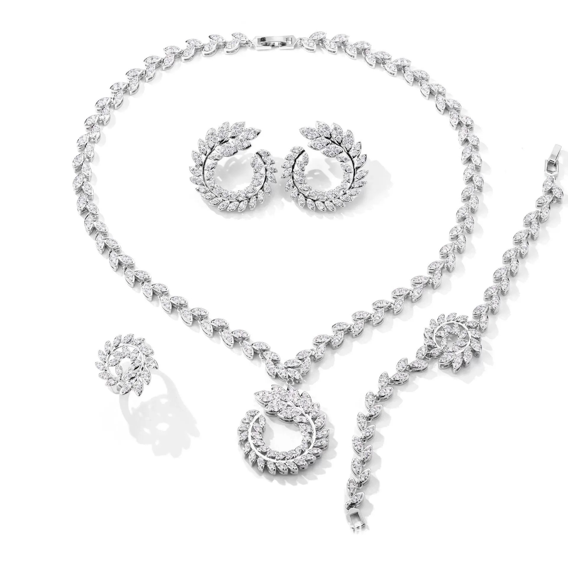 4PCS Wedding Jewelry Set Cubic - Women Fashion Uae recensie en prijs