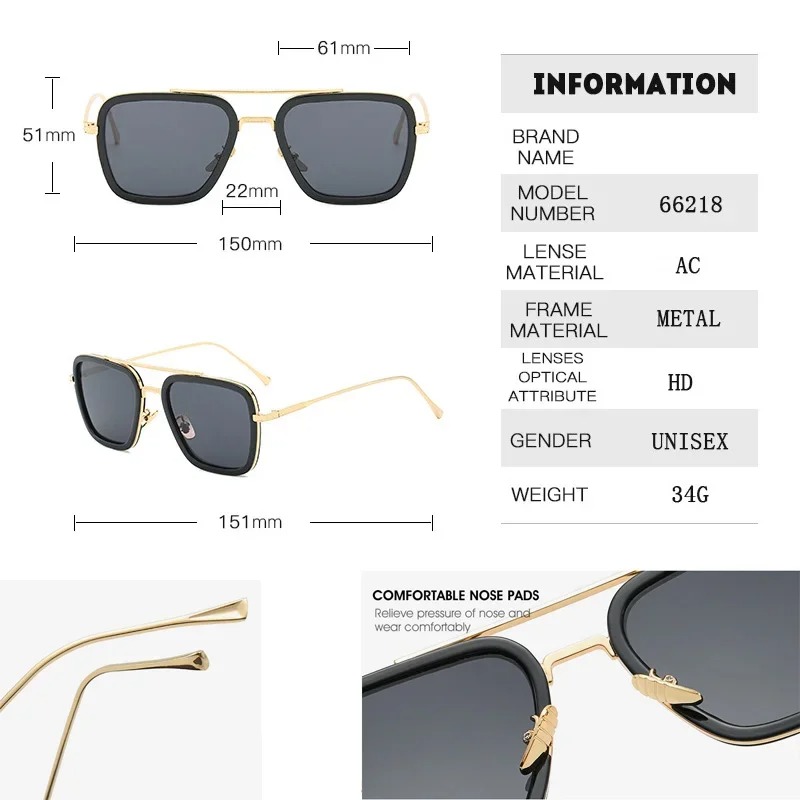 Steam Punk Tony Stark Sunglass - Women'S Fashion Eyeglass Frames recensie en prijs